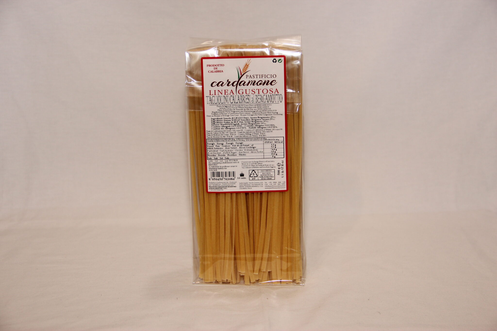 Tagliolini calabresi al bergamotto