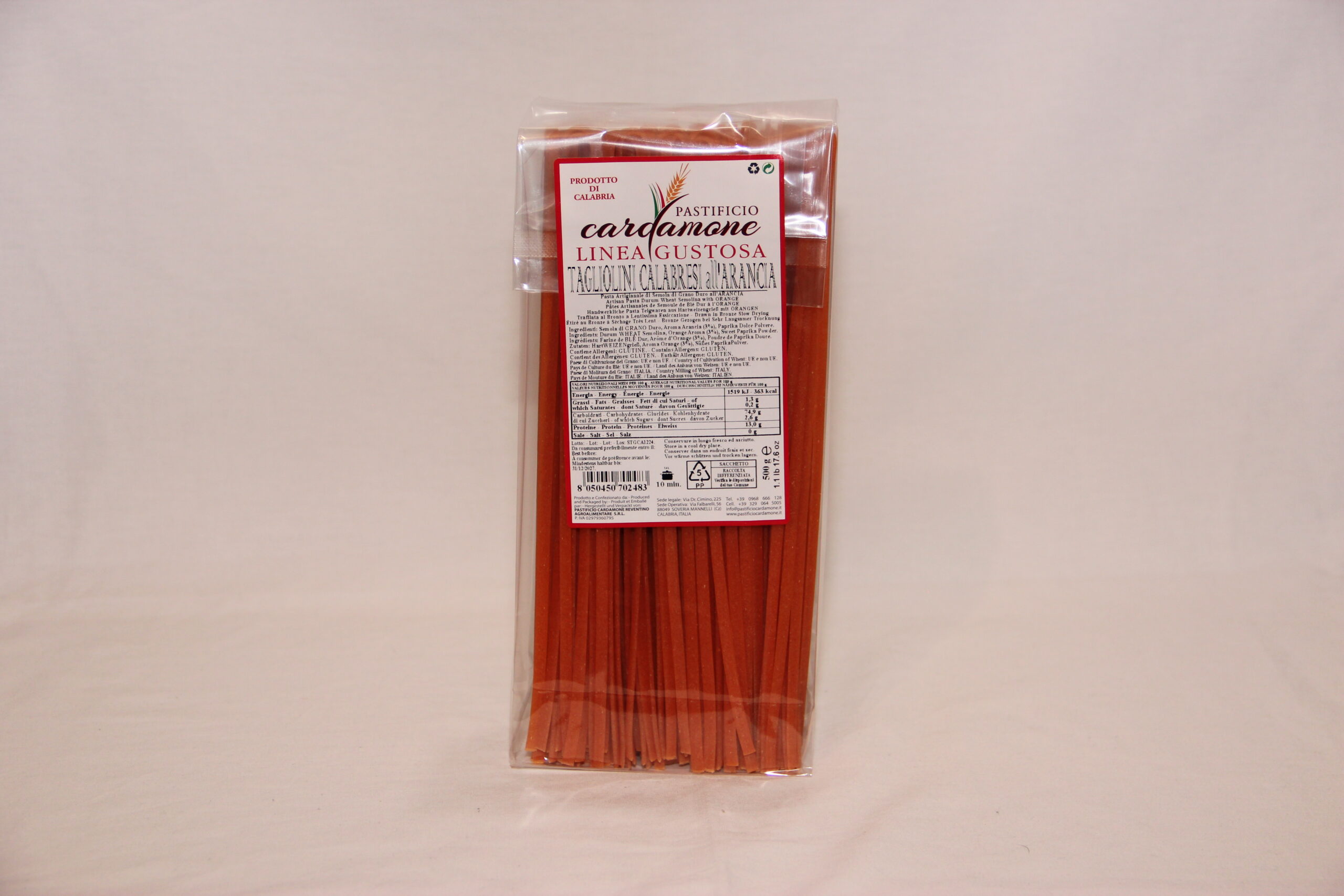 Tagliolini calabresi all'arancia